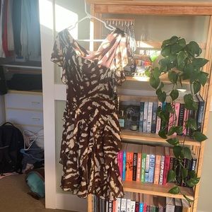 brown signature by robbie bee dress size 4